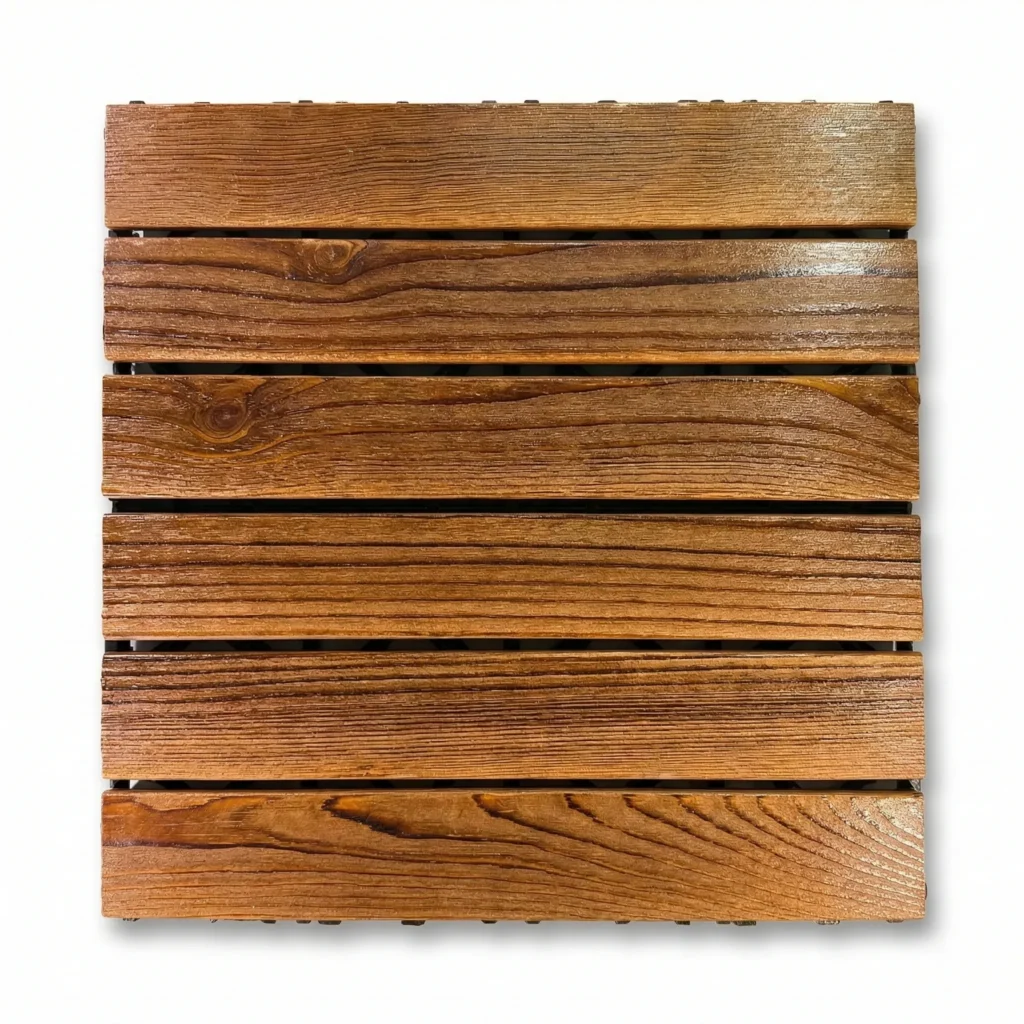 solid wood 6 slat mosaic parquet flooring