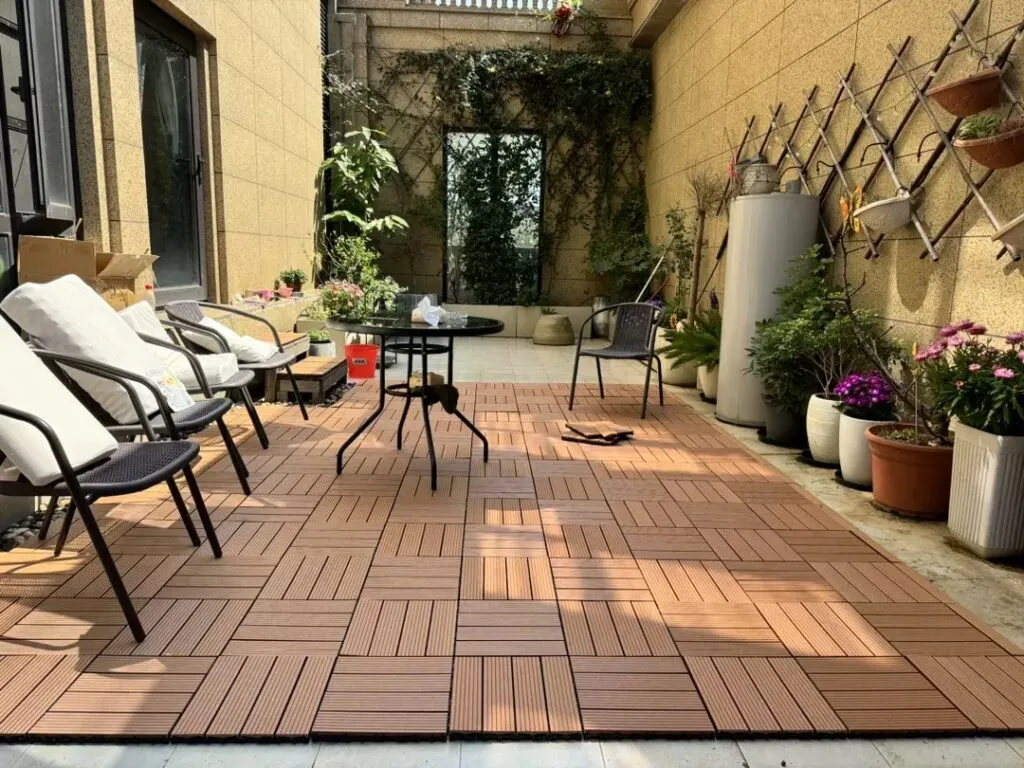 structa deck composite interlocking deck tiles outdoor patio.