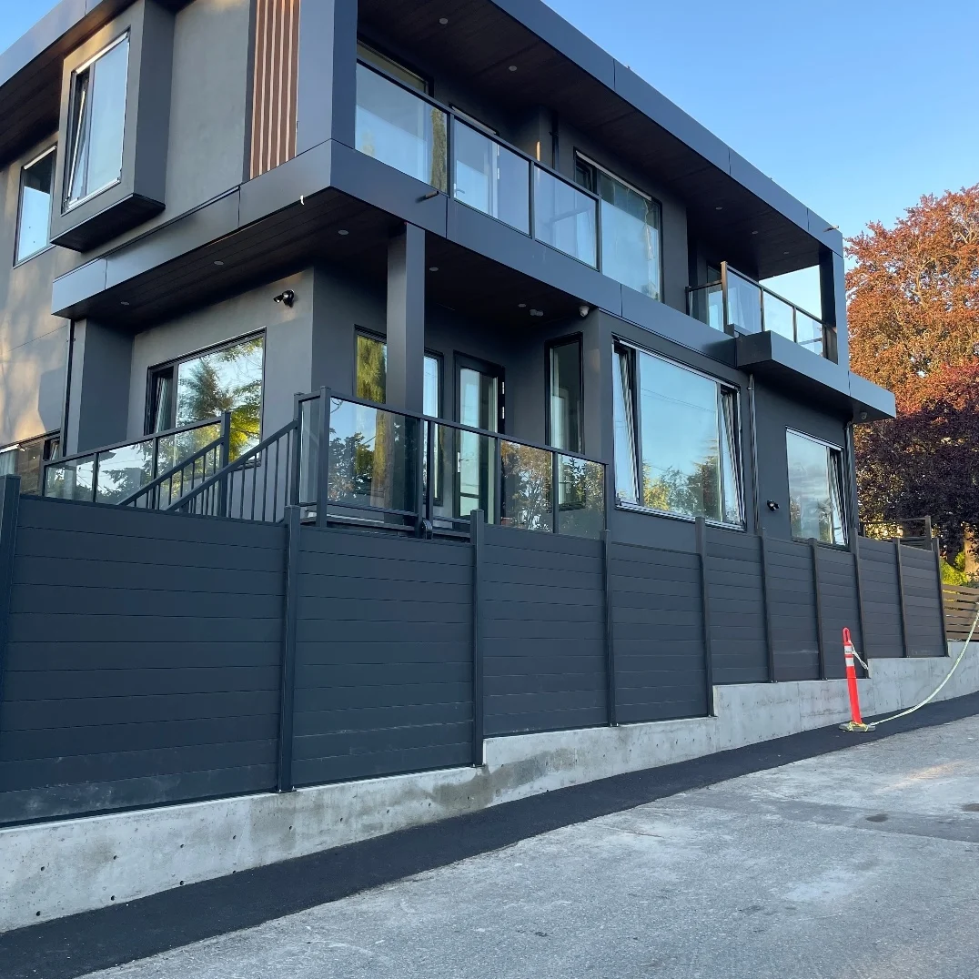 structa deck modern wpc privacy fence backyard design