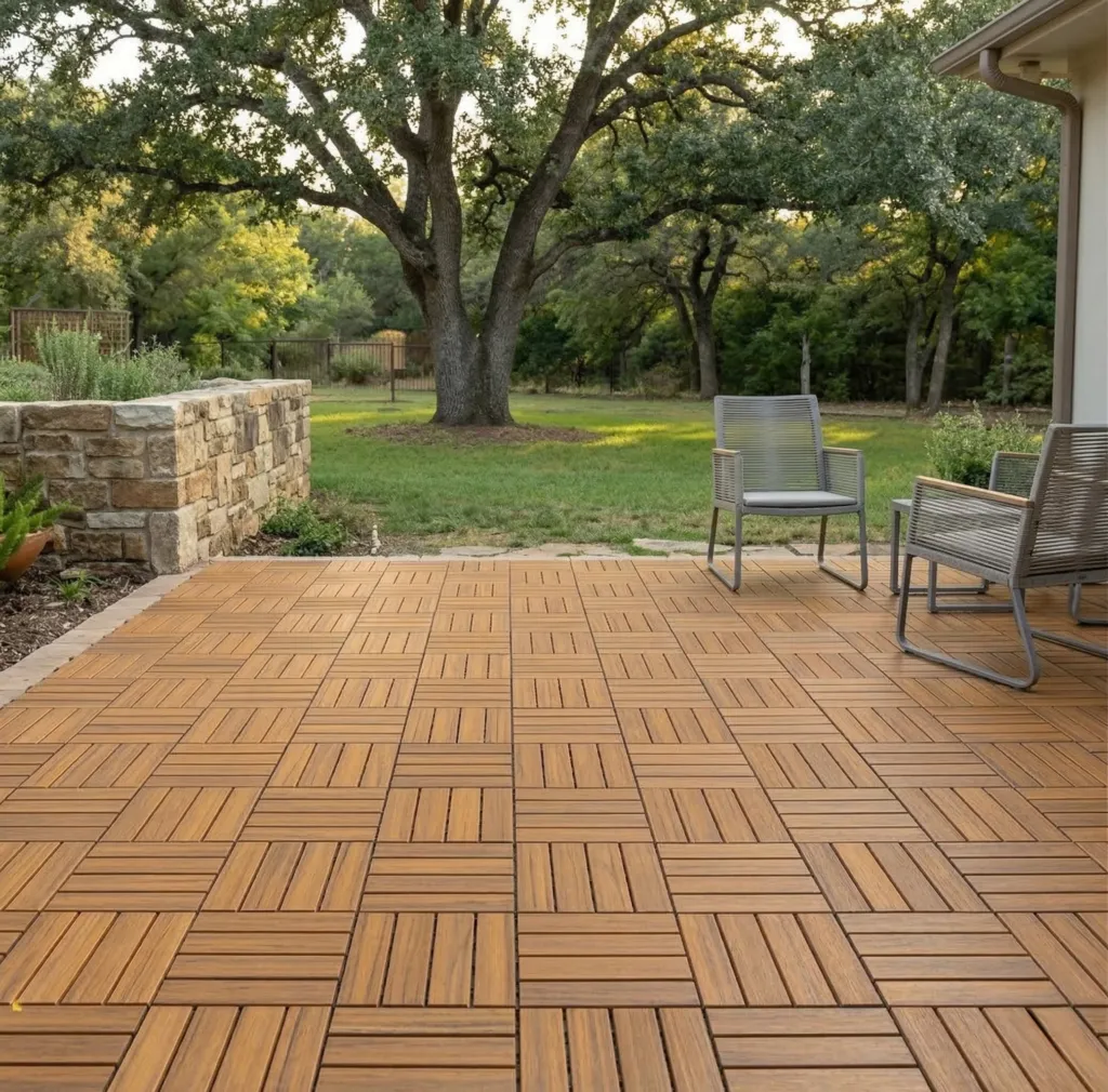 structa deck premium wood deck tiles garden installation