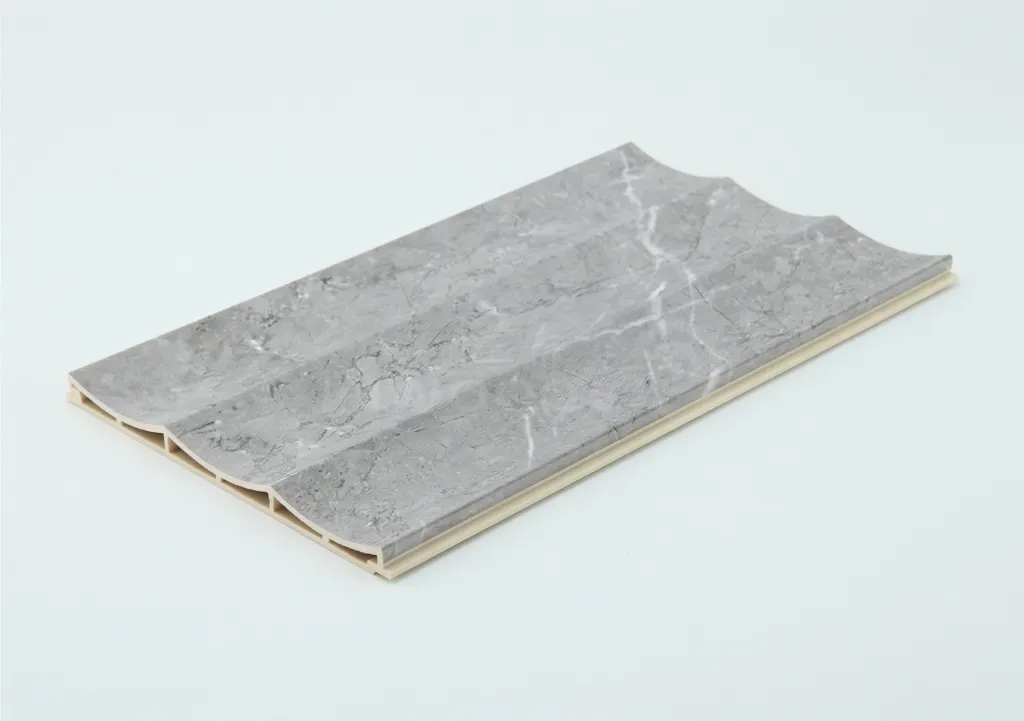 marble pattern wpc wall panel cross section sample