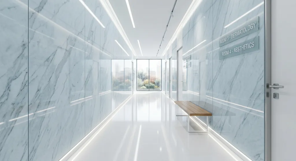 seamless spc wall cladding elevator hallway scaled