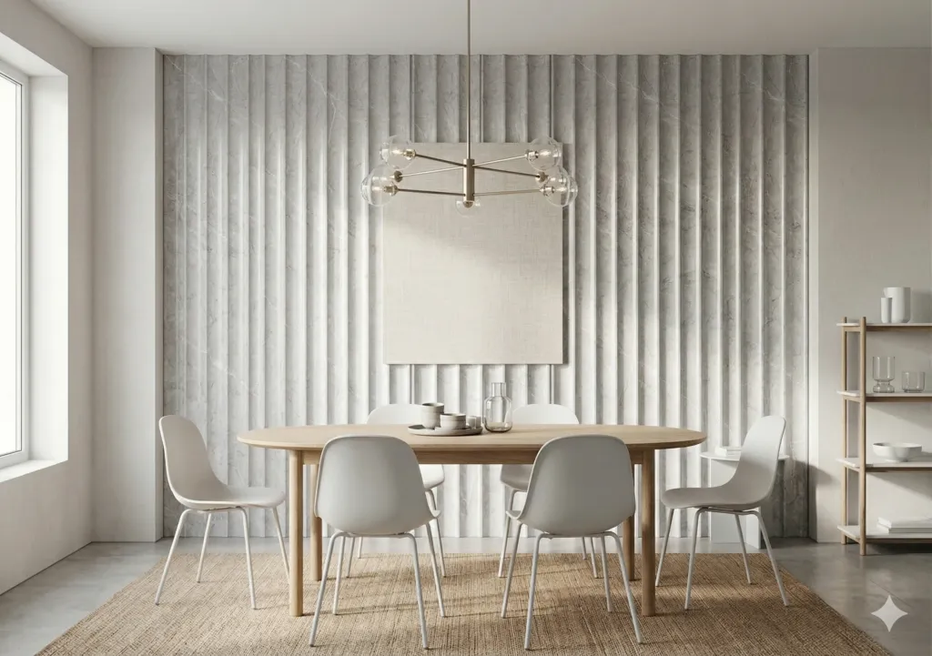 slatted wpc cladding restaurant wall decor wall high end design