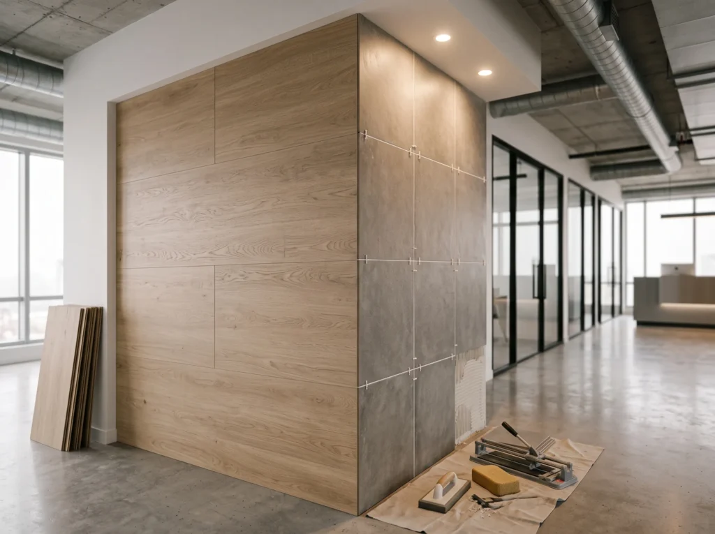 SPC Wall Panels vs. Ceramic Tile: Total Installed Cost & Labor Efficiency Breakdown for Commercial Projects